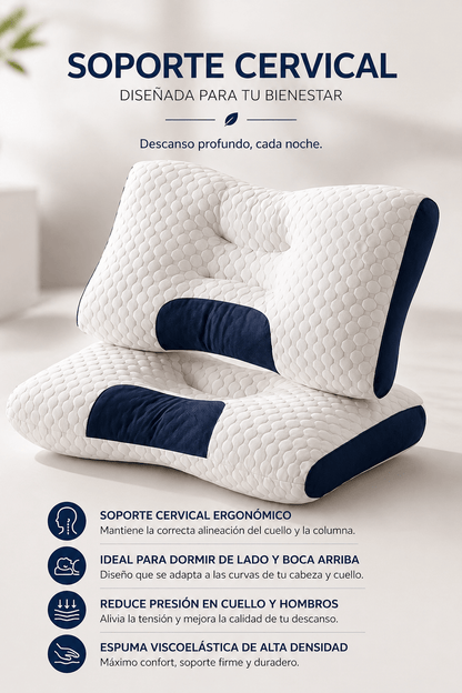 ALMOHADA CERVICAL ERGONÓMICA 3D