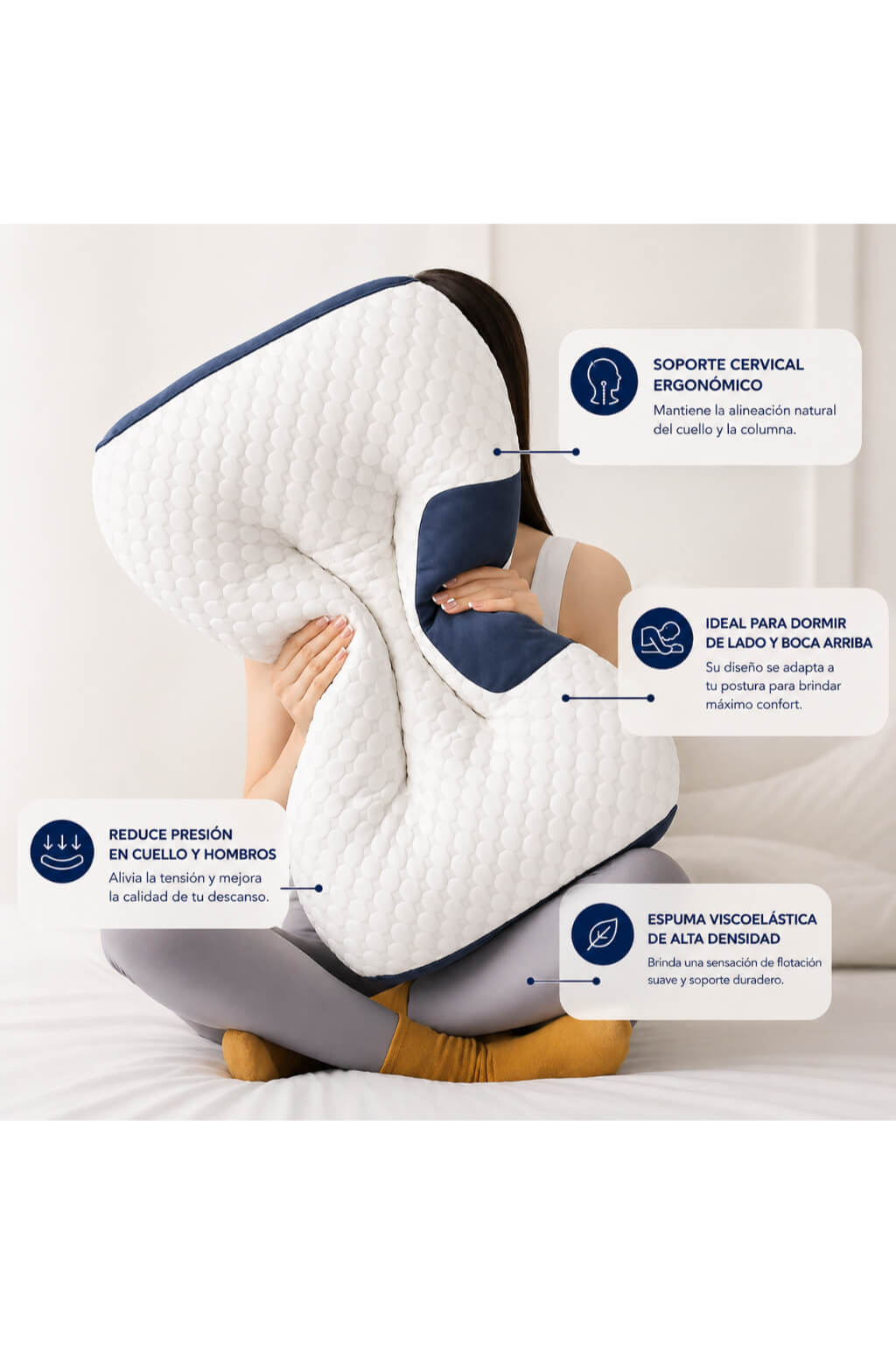 ALMOHADA CERVICAL ERGONÓMICA 3D